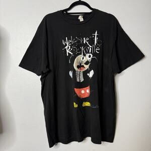 Welcome to Rockville Festival Mickey Graphic T-Shirt XXL Black Cotton